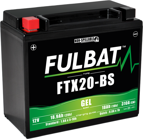 Fulbat FTX20-BS gél akkumulátor motorkerékpárhoz/ATV-hez, 1, nordicamoto.ro