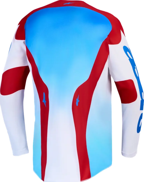 Alpinestars Racer Hunt póló, fehér/piros/kék, M-es méret, 3, nordicamoto.ro