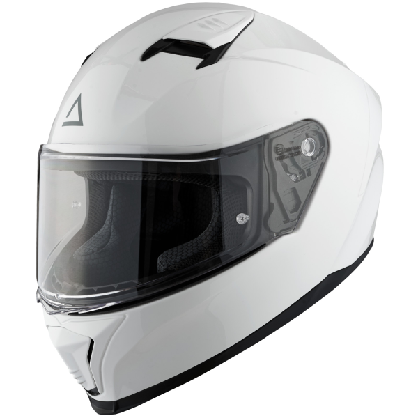AMOQ FI100 Solid fehér M motoros sisak, 3, nordicamoto.ro