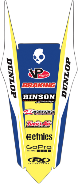 Rear Fender Kit Blue, Yellow, 2, nordicamoto.ro