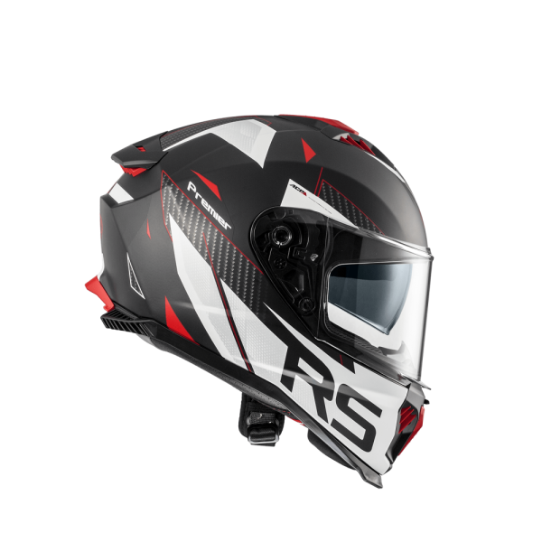 Casca Premier Typhoon RS 2BM bukósisak, piros/fehér/fekete, XS, 5, nordicamoto.ro
