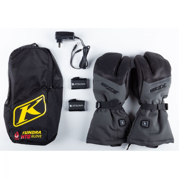 Klim Tundra HTD Gauntlet motoros kesztyű – Fekete – Asfalt szigetelt, fűthető – Asfalt XS, 2, nordicamoto.ro