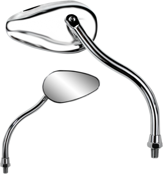 X-treme Mini Teardrop Mirror Silver, 1, nordicamoto.ro