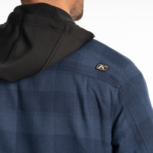 Targhee Fleece Lined Flannel Hoodie Black - Monument (Non-Current), 16, nordicamoto.ro