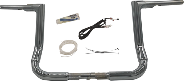 1-1/2(r) Ez Install Flat Top Handlebar Kit Silver, 1, nordicamoto.ro