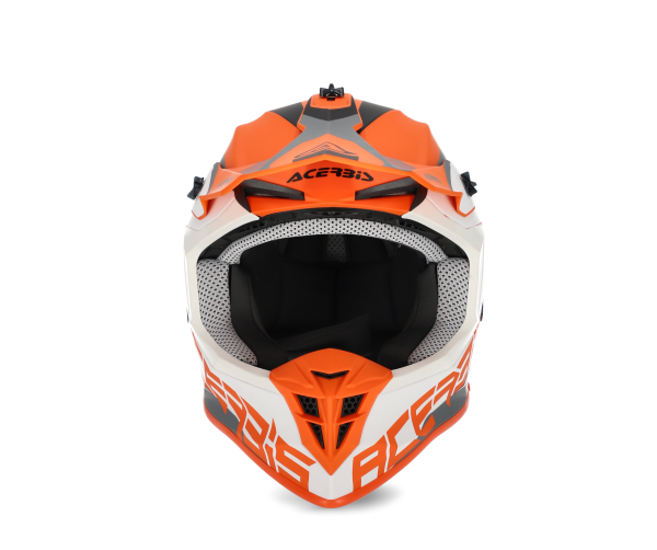 Casca Acerbis Linear Orange/White, 6, nordicamoto.ro