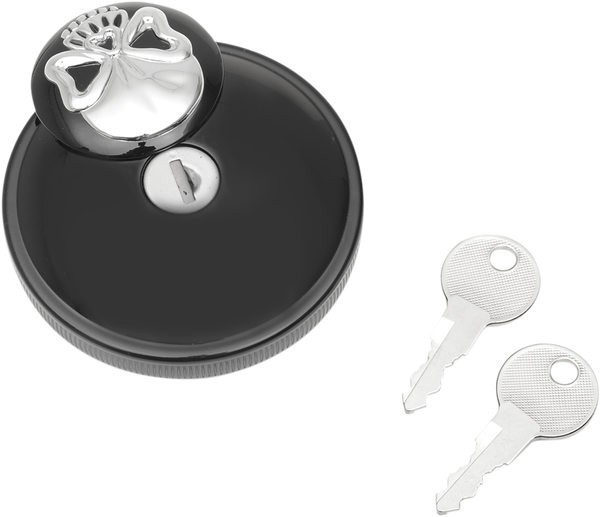 Screw-in Locking Skull Gas Cap Black, 1, nordicamoto.ro