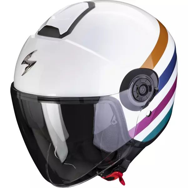 SCORPION EXO CITY II BEE XS nyitott arcú/fúvóka sisak – fehér/zöld/arany, 4, nordicamoto.ro