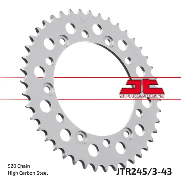 JT SPROCKETS hátsó lánckerék, természetes színű, 1, nordicamoto.ro