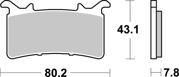Ds Racing Dual Sintered Brake Pads, 2, nordicamoto.ro