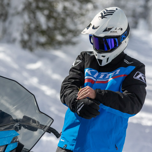 Geaca Snowmobil Klim Kaos Insulated Black - Electric Blue Lemonade, 15, nordicamoto.ro