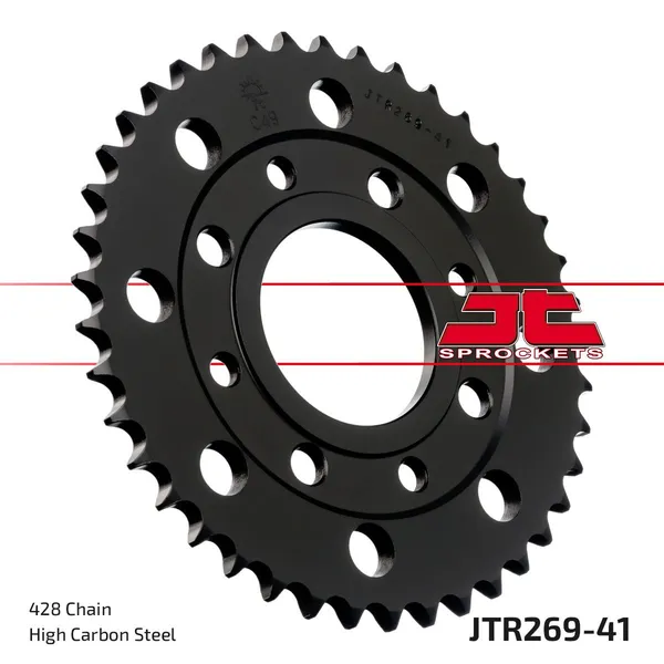 JT SPROCKETS Fekete hátsó lánckerék, 1, nordicamoto.ro