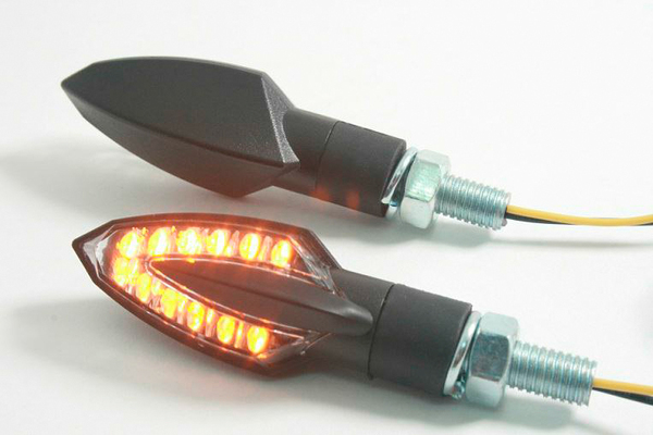 Universal E-marked Led Indicator Light Black, 1, nordicamoto.ro