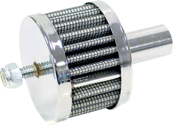 Steel Base Crankcase Vents Chrome, 1, nordicamoto.ro