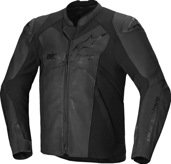 Alpinestars Faster V3 fekete bőrdzseki, 56-os méret, 1, nordicamoto.ro