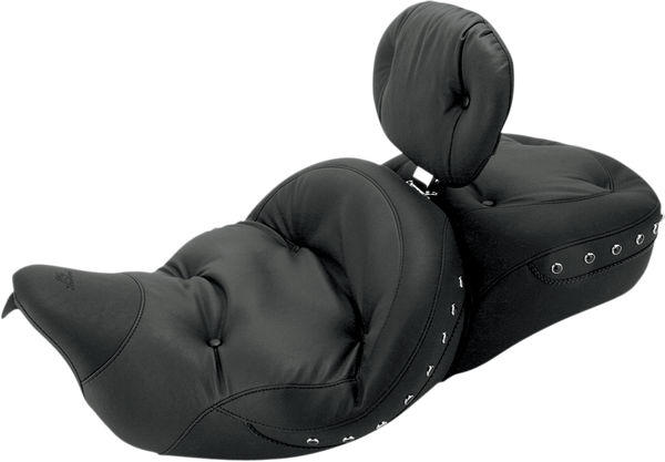 Super Touring 2-up Vinyl Seat Black, 1, nordicamoto.ro