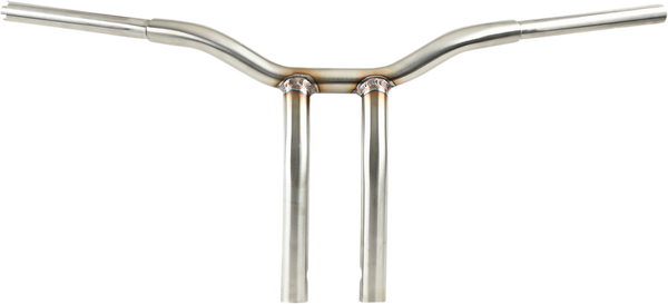 Kage Fighter Welded Bent-riser Handlebar Silver, 1, nordicamoto.ro