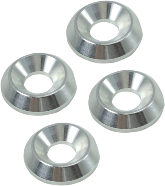 Flat Head Trim Washers Silver, 2, nordicamoto.ro