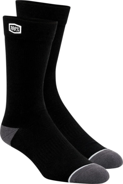 Solid Socks Black  S/M, 1, nordicamoto.ro