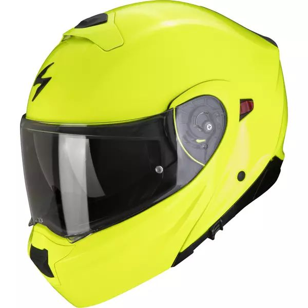 SCORPION EXO 930 EVO HI VIZ S fluoreszkáló piros, felhajtható motorkerékpáros sisak, 2, nordicamoto.ro
