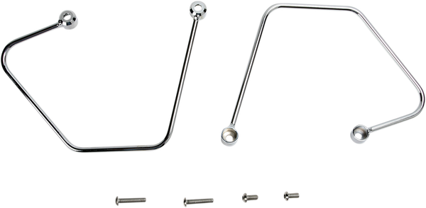 Saddlebag Support Brackets Chrome Honda Silver, 1, nordicamoto.ro