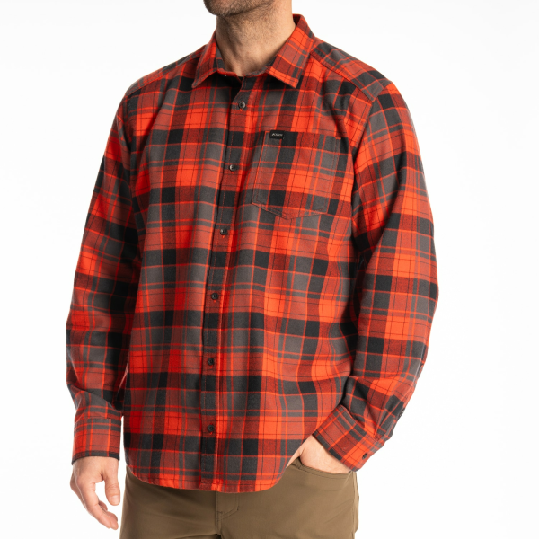 Cottonwood Midweight Flannel Shirt Monument - Black (Non-Current), 7, nordicamoto.ro