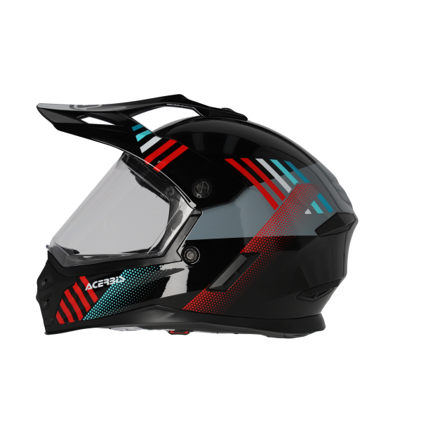 Acerbis Rider teljes arcú gyermek sisak, fekete/piros, 4, nordicamoto.ro