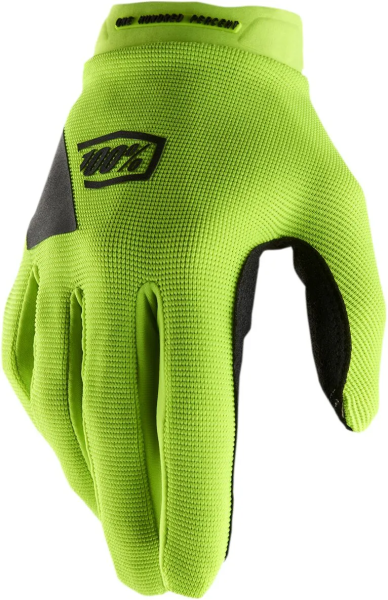 Manusi Dama 100% Ridecamp fekete/sárga L, 1, nordicamoto.ro