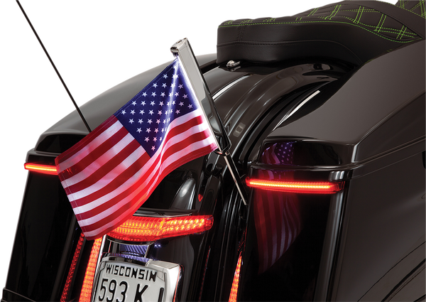 Led Flagpole Mount Silver, 2, nordicamoto.ro