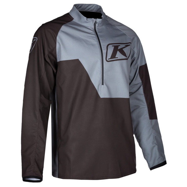 Hanorac Klim Revolt 1/4 Zip Black - Strike Orange, 9, nordicamoto.ro