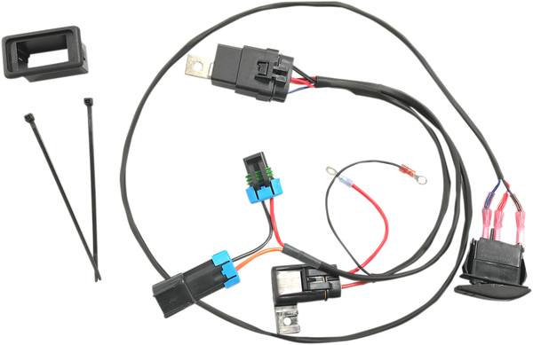Fan Override Harness Kit With Rocker Switch, 1, nordicamoto.ro