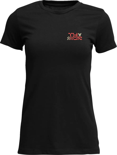 Tricou Dama Thor Vantage Negru M, 3, nordicamoto.ro