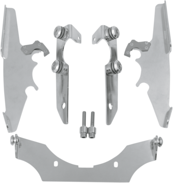 Fats/slim Windshield Trigger-lock Complete Mount Kit Polished, 1, nordicamoto.ro
