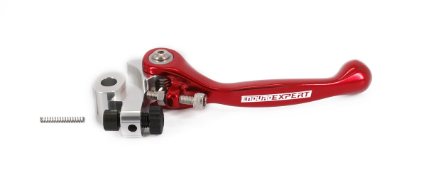 Gas Gas EC 250/300 (2021–2022) és Husqvarna TE 250/300 (2022) modellekhez készült piros, összecsukható, kovácsolt fékkar az Enduro Expert-től, 1, nordicamoto.ro