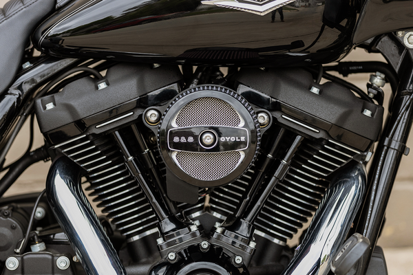 Stealth Air Cleaner Cover Black, 3, nordicamoto.ro