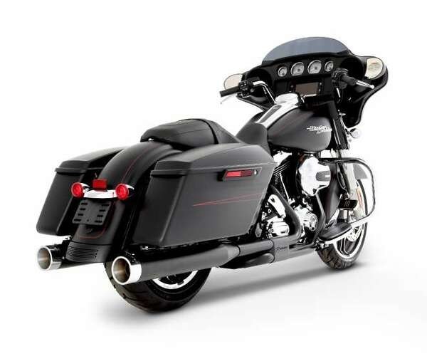 Muffler Slip-on 4(r) Slimline Duals Touring Black, 1, nordicamoto.ro