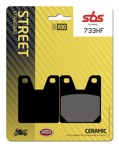 Hf Street Ceramic Organic Brake Pads, 1, nordicamoto.ro