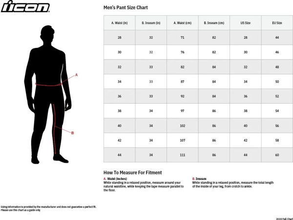 Pantaloni Piele Icon Contra2™ Black L, 2, nordicamoto.ro