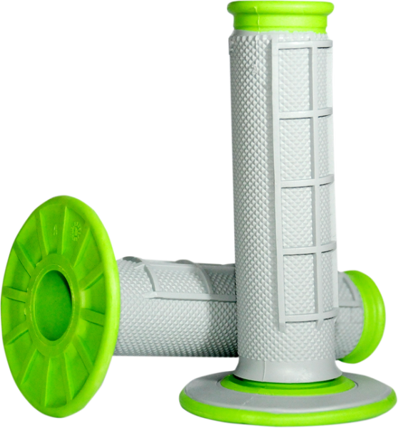 Offroad Dual-compound Grips Gray, Green, 1, nordicamoto.ro