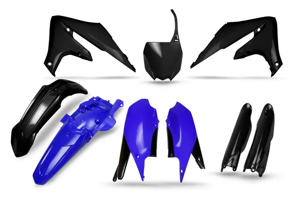 Yamaha karosszériakészlet – fekete és kék, 1, nordicamoto.ro
