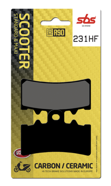 Hf Street Ceramic Organic Brake Pads, 2, nordicamoto.ro