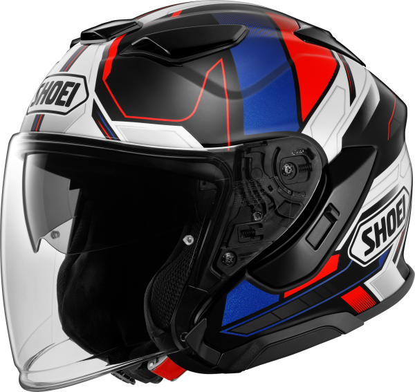 SHOEI J-CRUISE3 WHIZZY TC-10 fúvóka sisak, kék/fekete/piros/fehér, XS, 1, nordicamoto.ro