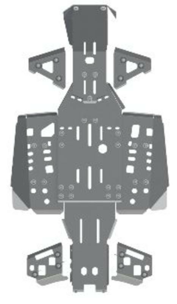 Motorvédő a CFMoto X4/CFORCE 400/450L/520L/500HO modellekhez (2016–2021), 1, nordicamoto.ro