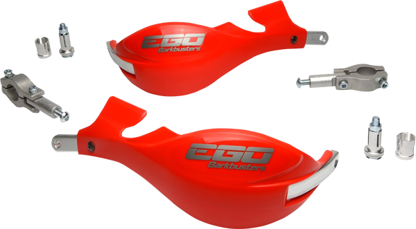 Ego Mini Handguard – Two Point Mount For Straight Handlebar 22mm Red, 3, nordicamoto.ro