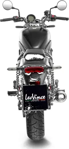 LeoVince Classic Racer Black Edition csúszócső-kipufogórendszer a Kawasaki Eliminatorhoz, 5, nordicamoto.ro