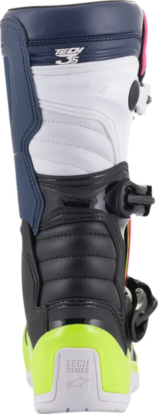 Cizme copii Alpinestars Tech 3S Black/Dark Blue/Pink Fluorescent 39,5, 5, nordicamoto.ro