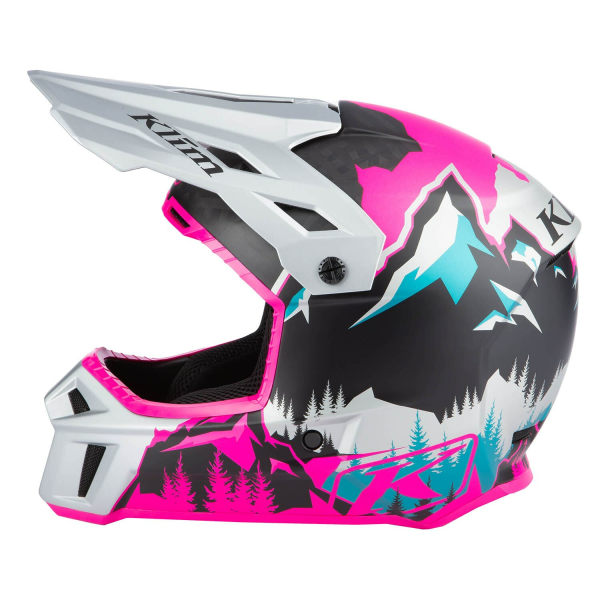 Klim F3 Carbon ECE Unruly fekete–fehér motoros sisak, 76, nordicamoto.ro