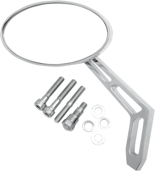 Billet Aluminum Mirrors With Clear Glass Silver, 2, nordicamoto.ro