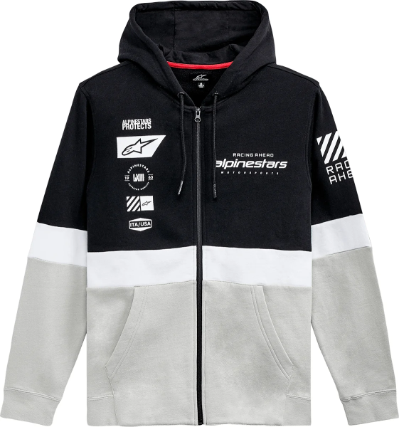 Hood Zip Positio Bk-wtBlack, White  S, 1, nordicamoto.ro