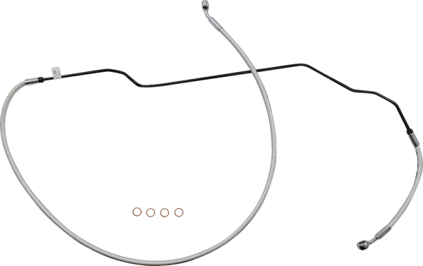 Braided Front Brake Line Chrome, Sterling Chromite® Ii Oversize [+203 mm (8'')], 1, nordicamoto.ro